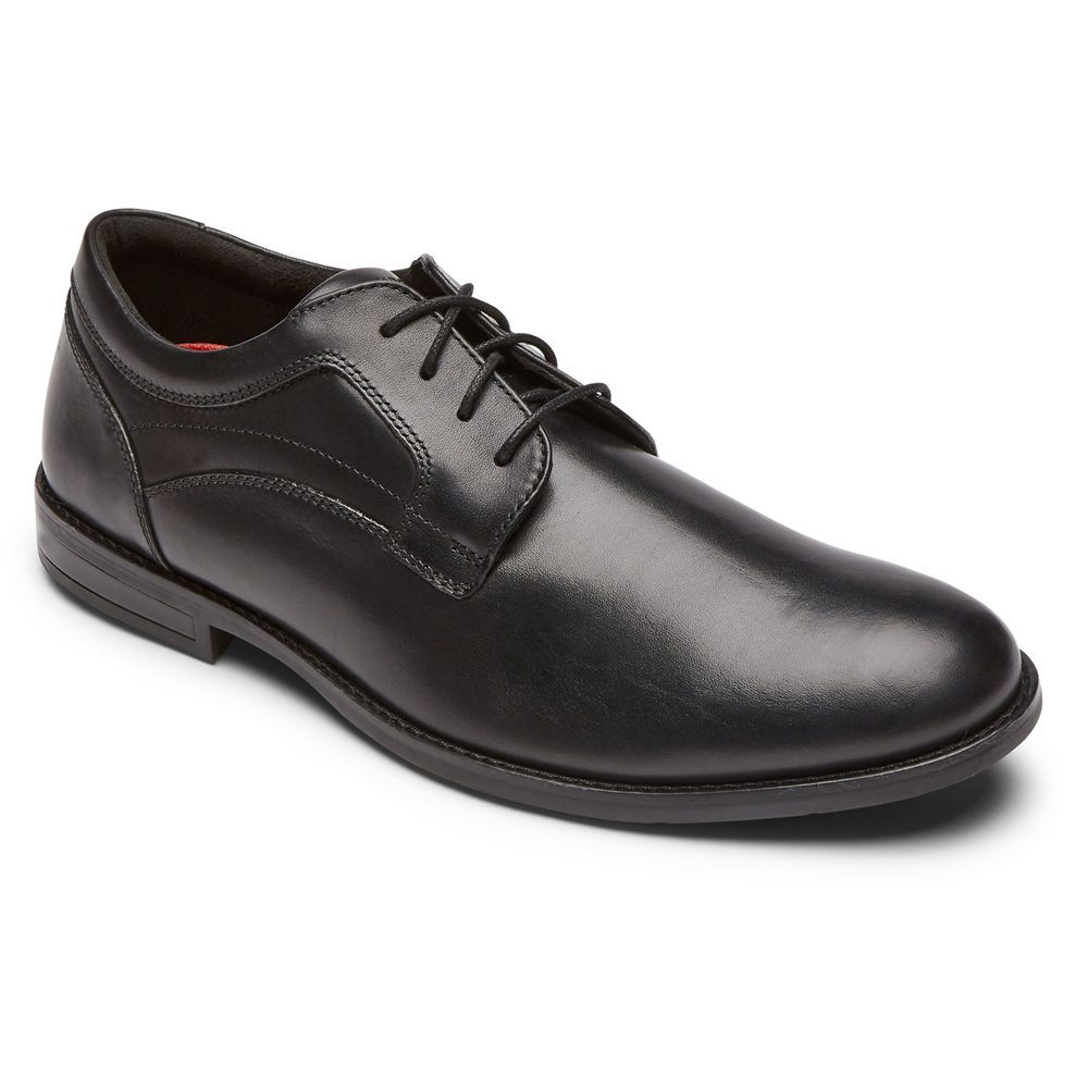 Rockport Singapore Mens Oxfords - Mykel Plain Toe Black - DY8647329